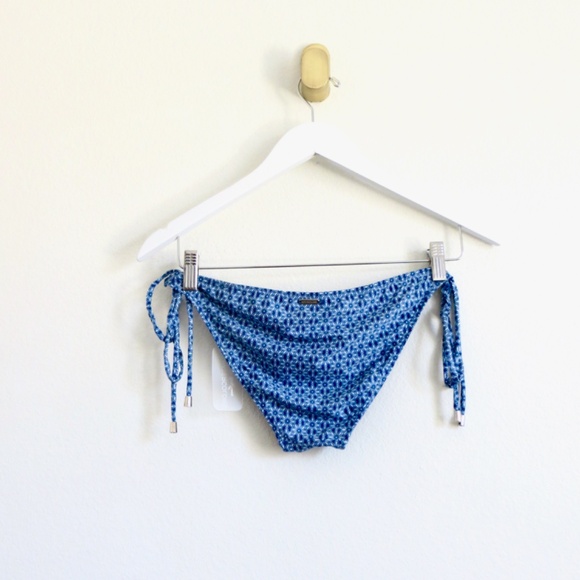 NEW! Kenny Flowers The Todos Santos Mini String Bikini Bottom Blue SZ S - Picture 10 of 15